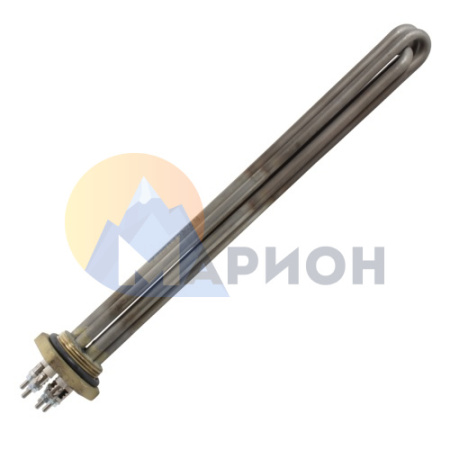 Блок ТЭН 1,2кВт для масла (350мм) G1 1/4" (3*тэн 70 А 8,5/0,4 Z нерж) 220/380В